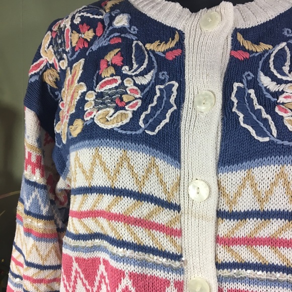 Melbourne Country Cardigan Pastel Tribal s… - Picture 2 of 8